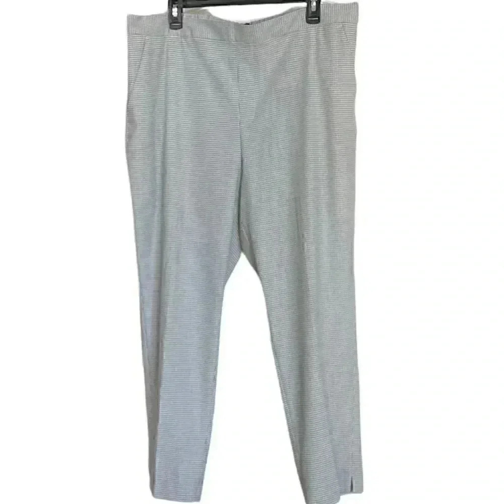 Banana Republic grey and white check  Hayden Taper pants size 18